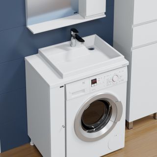 Раковина над стиральной машиной СанТа Юпитер 900138 75см правая белый